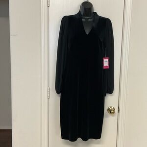 Vince Camuto Black Long Sleeve Dress